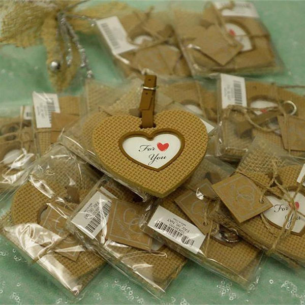 25 pcs Burlap Heart Shaped Favor Gift Sets