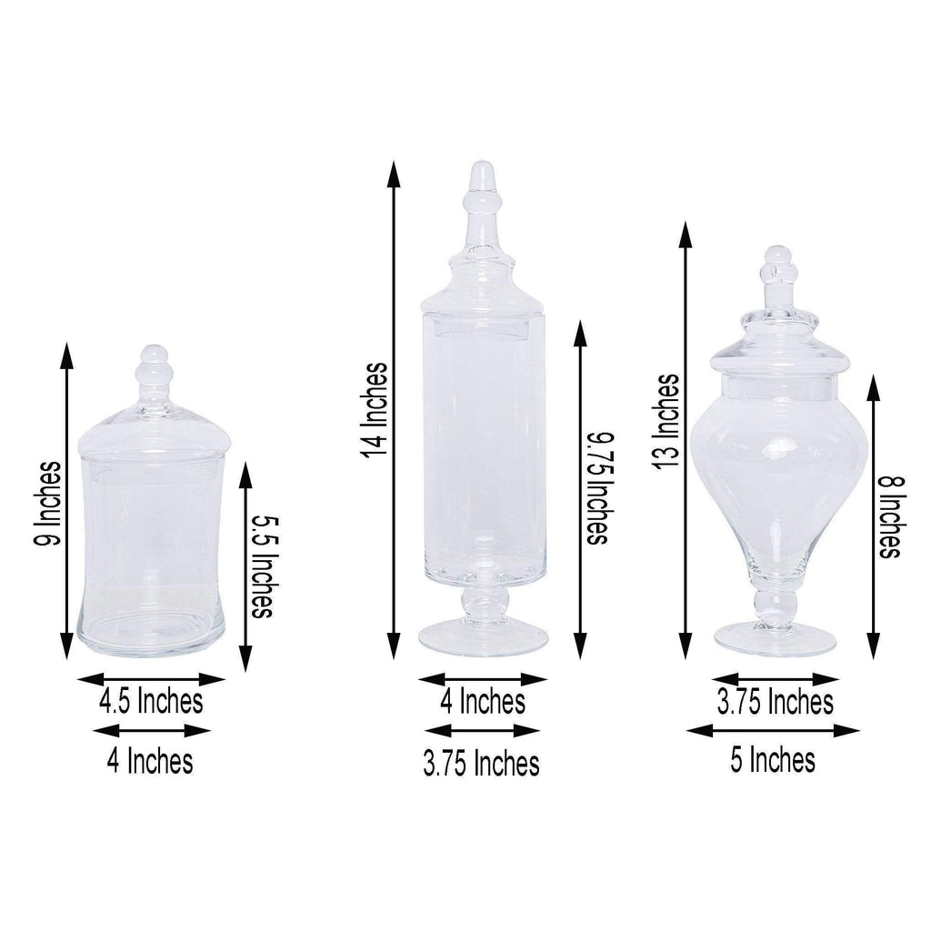 Clear Glass Apothecary Jars – Roost Gift & Home Collection