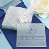 4 pcs Heart and Love Glass Coasters in a Gift Box