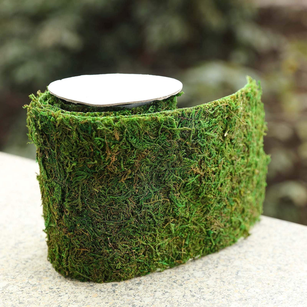 5 x 48 in Green Natural Moss Ribbon Roll Party Crafts Supplies