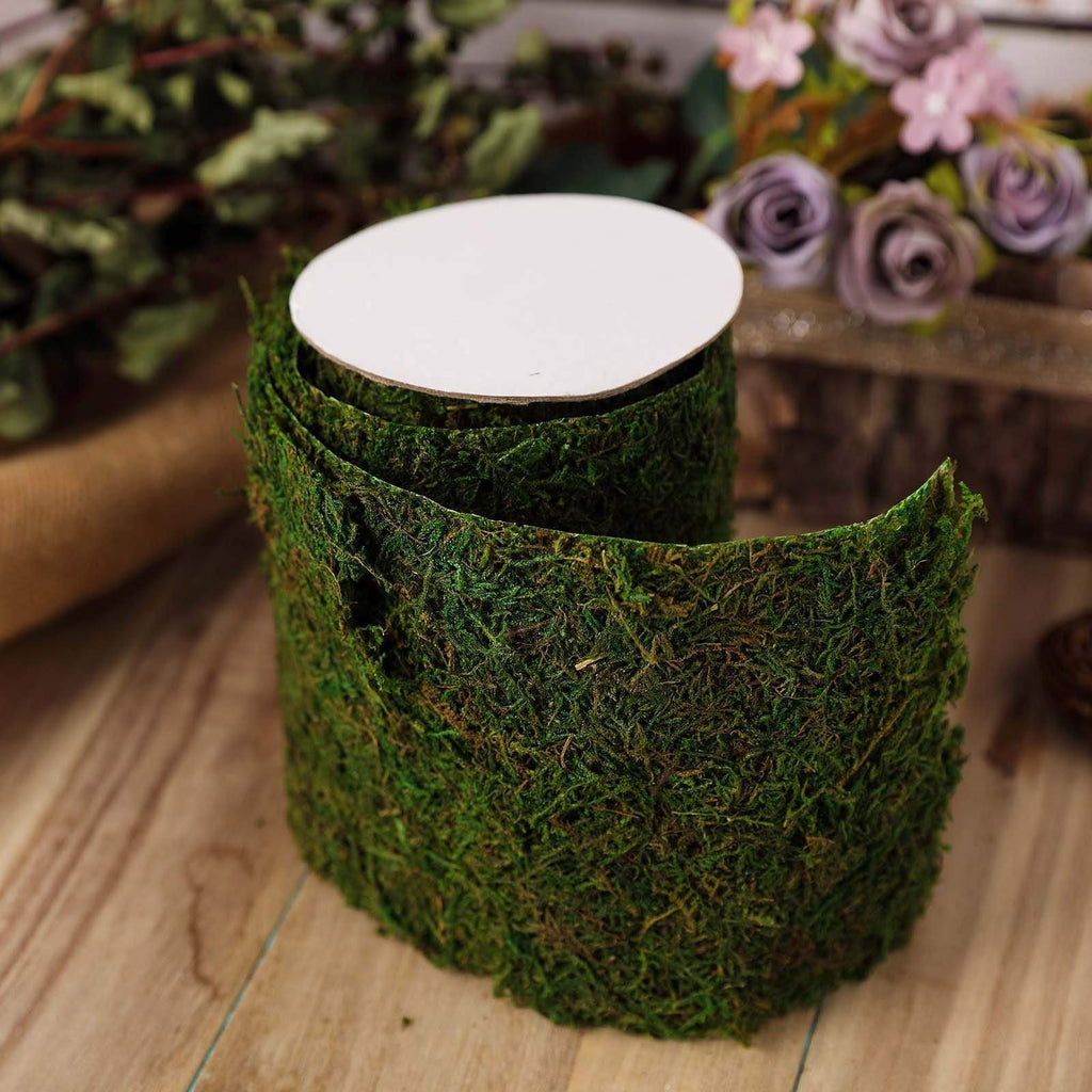 Green 50 Yards 4 in Satin Ribbon Roll with Two Sided Ti Leaf Pattern