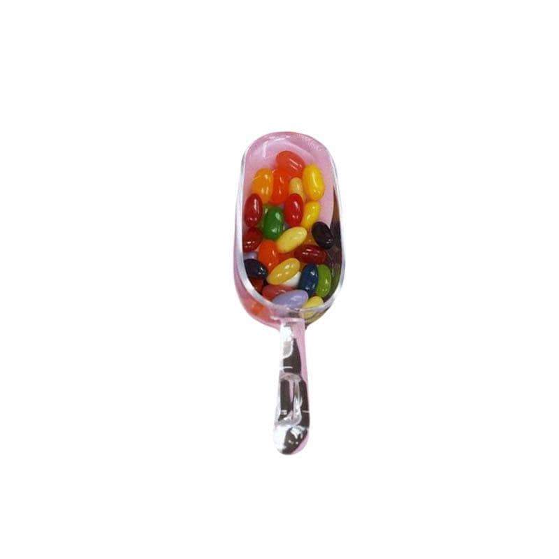 6 pcs Clear Disposable Plastic Party Candy Scoop Wedding Favor Holders