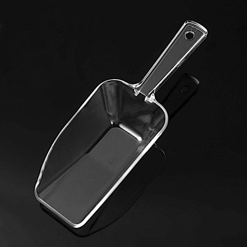 6 pcs Clear Disposable Plastic Party Candy Scoop Wedding Favor Holders