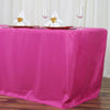 8 feet Fuchsia Fitted Polyester Tablecloth