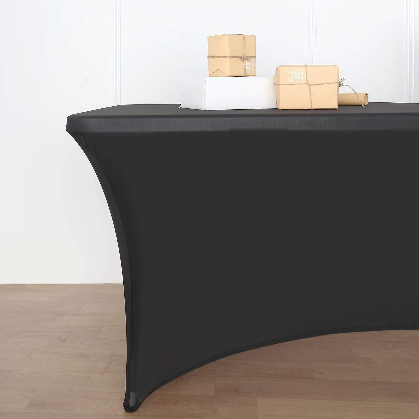 8 feet Fitted Spandex Tablecloth Open Rectangle Table Cover