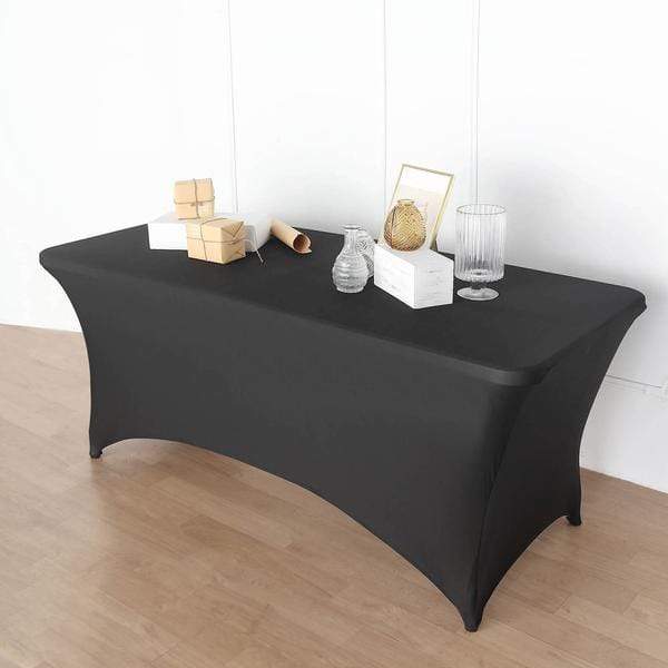 8 feet Fitted Spandex Tablecloth Open Rectangle Table Cover