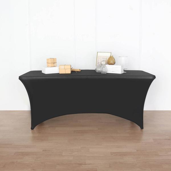 8 feet Fitted Spandex Tablecloth Open Rectangle Table Cover