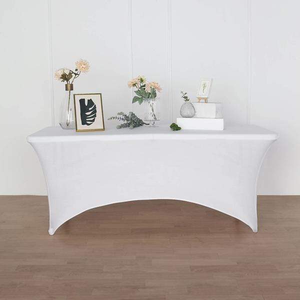 8 feet Fitted Spandex Tablecloth Open Rectangle Table Cover