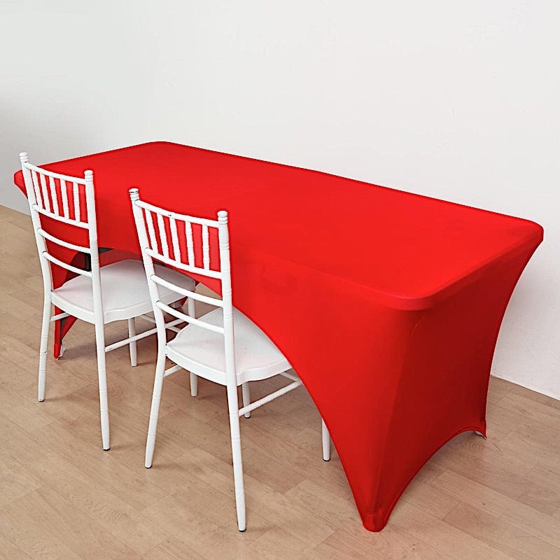 8 feet Fitted Spandex Tablecloth Open Rectangle Table Cover