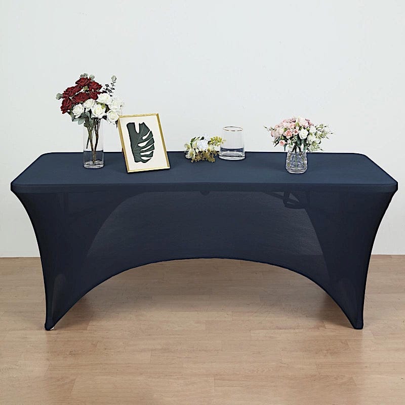 8 feet Fitted Spandex Tablecloth Open Rectangle Table Cover