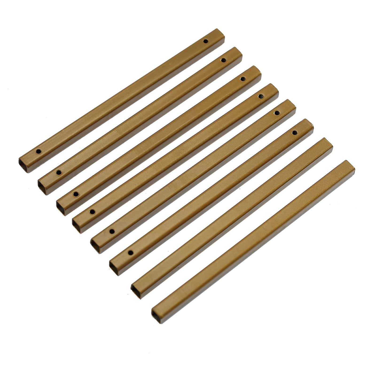 2 pcs 12 in tall Matte Metal Geometric Rectangular Stands Flower Vase Holders