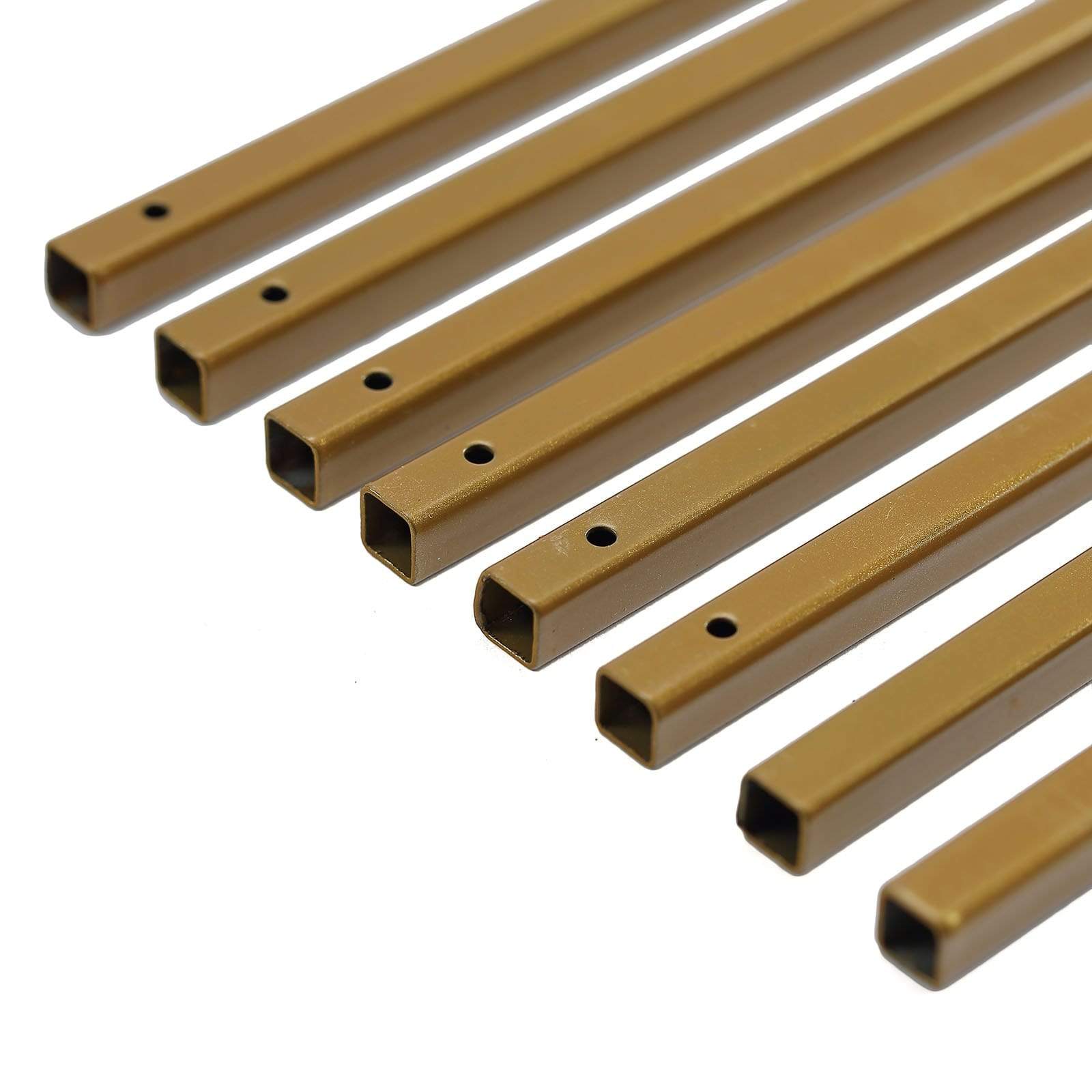 2 pcs 12 in tall Matte Metal Geometric Rectangular Stands Flower Vase Holders