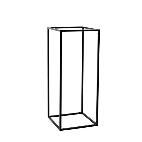 2 pcs 24 in tall Matte Metal Geometric Rectangular Stands Flower Vase Holders