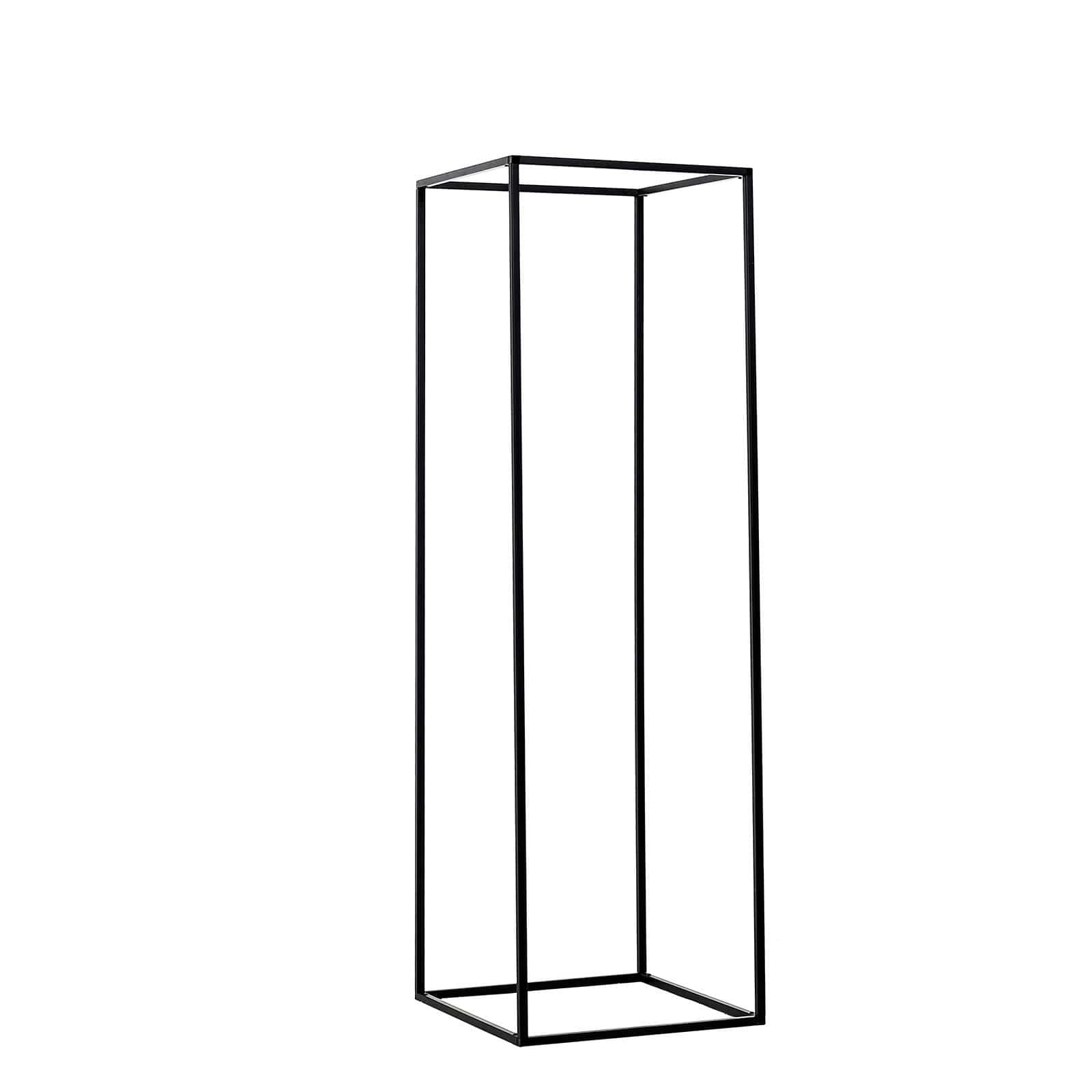 2 Rectangular 40 in tall Metal Geometric Flower Stands Centerpieces