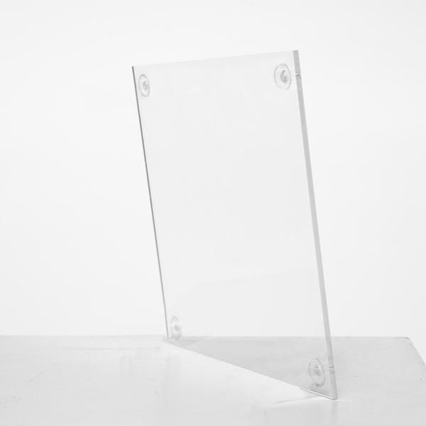 Clear Crystal Rectangular Stand Flower Vase Column