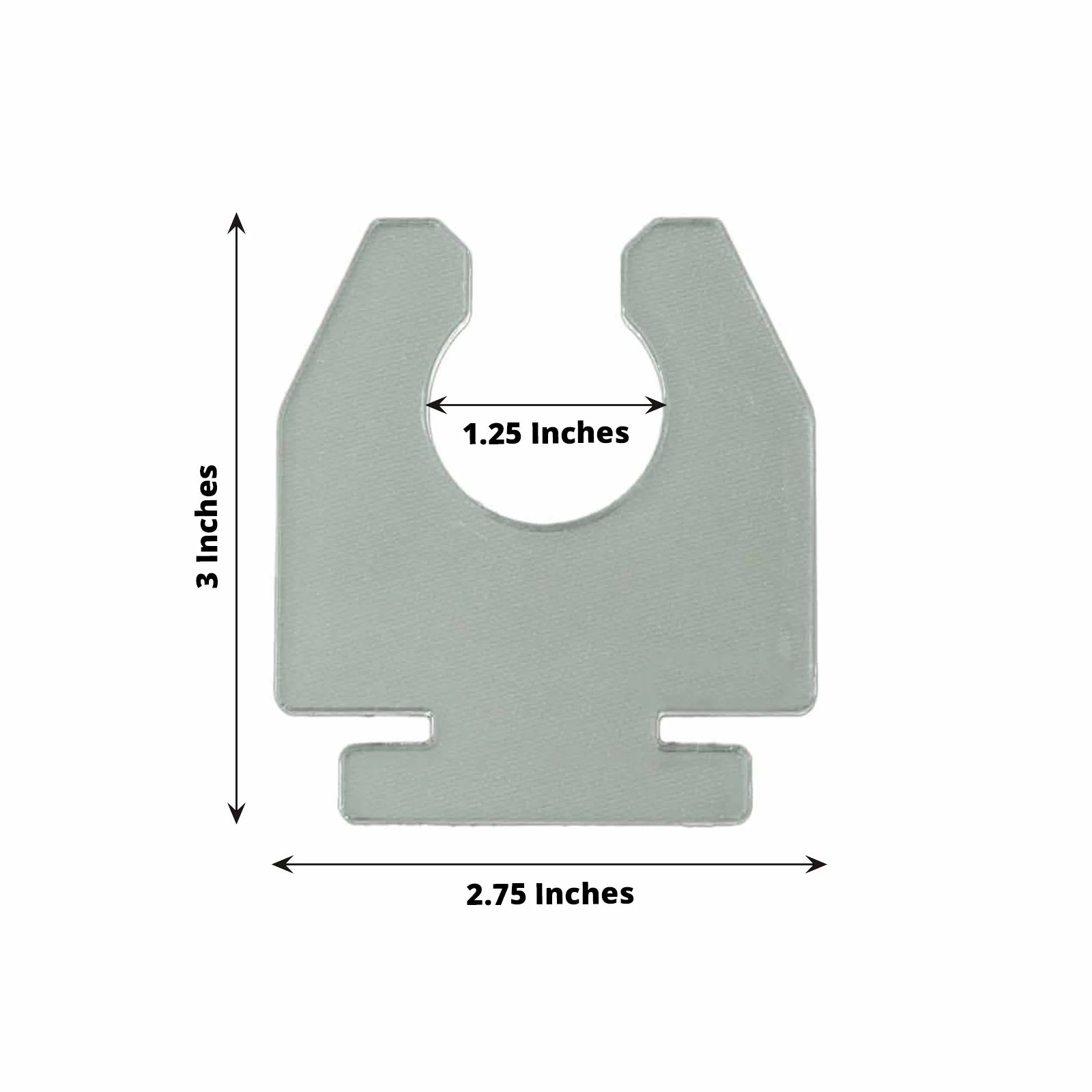 20 Clear 3 in Acrylic Glass Holder Hooks for Champagne Flute Stand