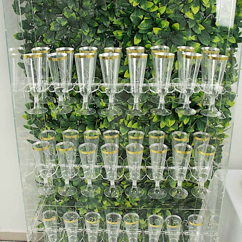 20 Clear 3 in Acrylic Glass Holder Hooks for Champagne Flute Stand