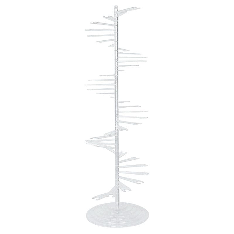 Clear 4.5 feet Spiral Acrylic Champagne Glass Flute Holder Display Stand