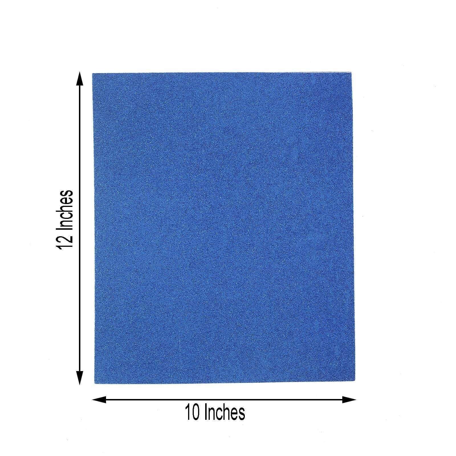 10 12 x 10 in Extra Fine Glittered Self-Adhesive Foam Sheets