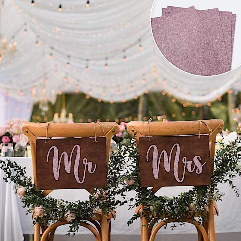 10 12 x 10 in Extra Fine Glittered Self-Adhesive Foam Sheets