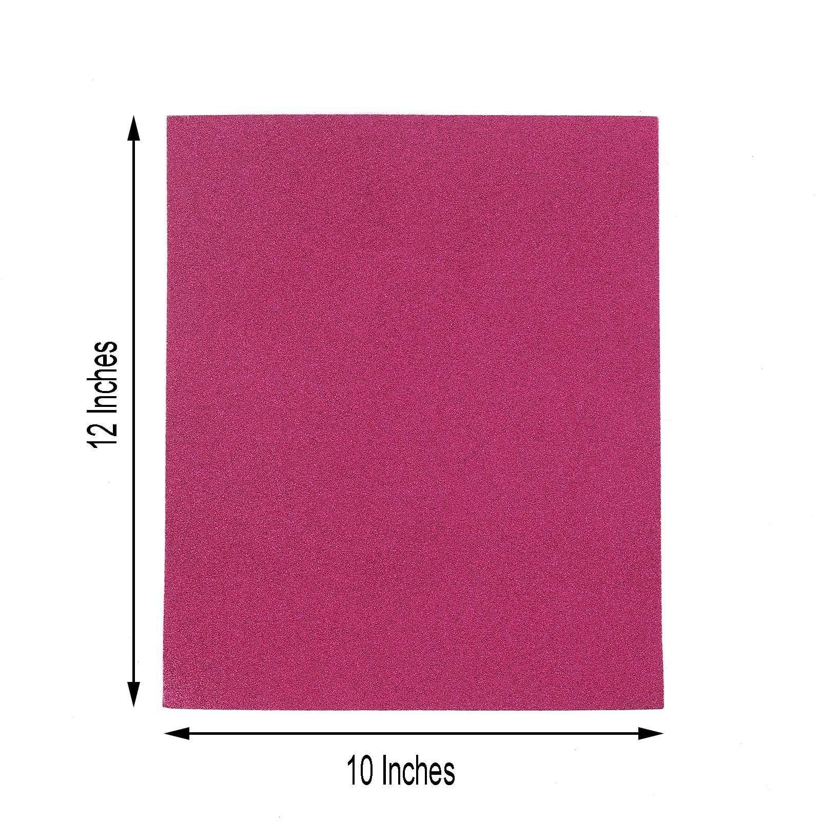 10 12 x 10 in Extra Fine Glittered Self-Adhesive Foam Sheets