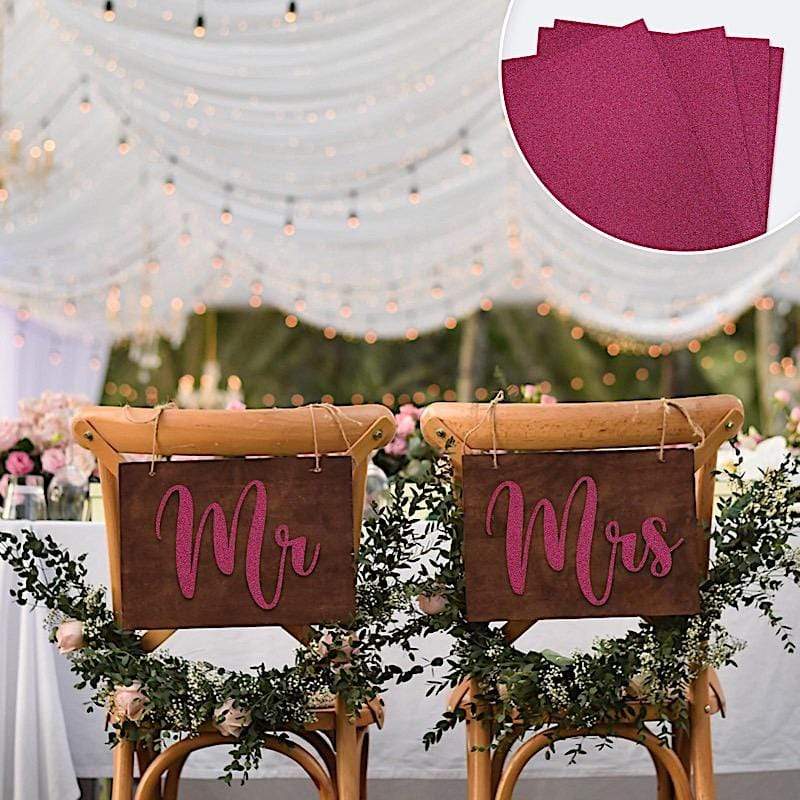 10 12 x 10 in Extra Fine Glittered Self-Adhesive Foam Sheets