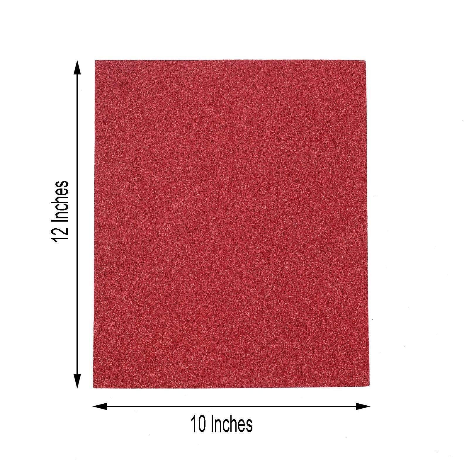 10 12 x 10 in Extra Fine Glittered Self-Adhesive Foam Sheets
