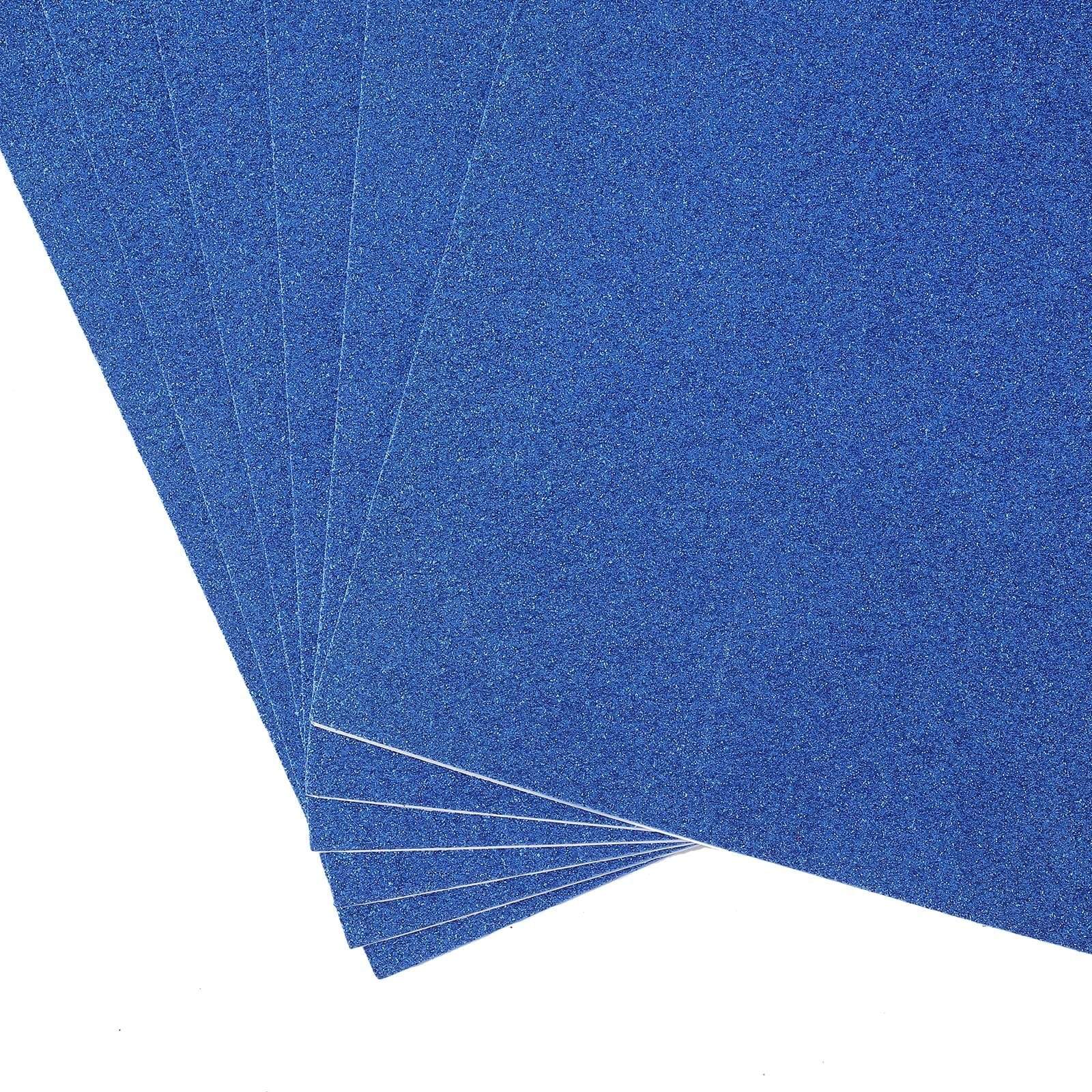 10 12 x 10 in Extra Fine Glittered Self-Adhesive Foam Sheets