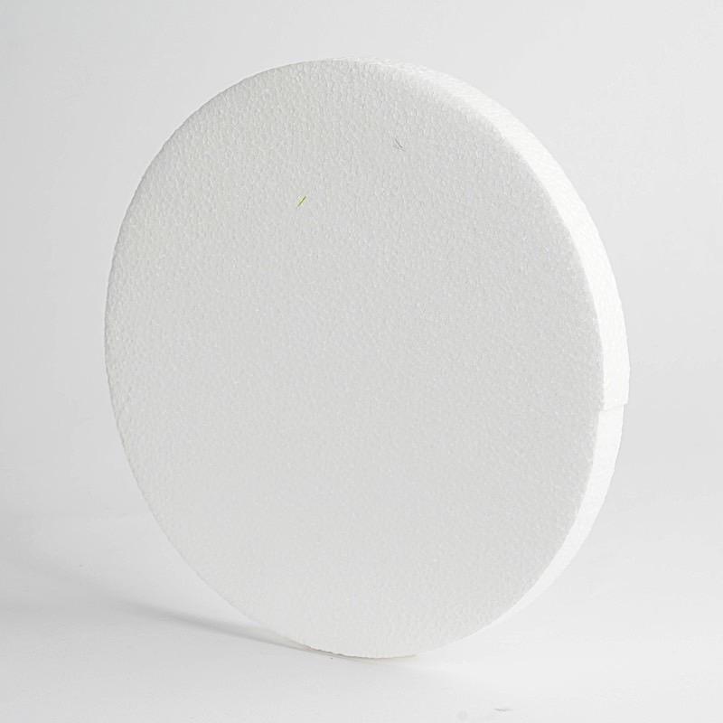 12 pcs White Foam Discs Balsa Circle, LLC