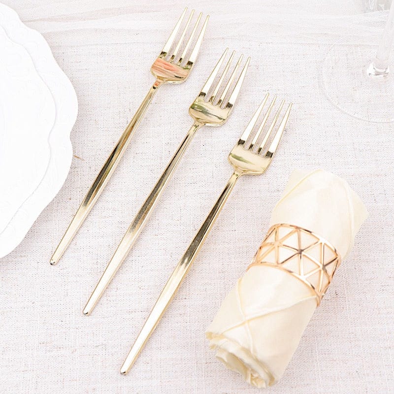 24 Heavy Duty Plastic Forks 8 in Disposable Cutlery