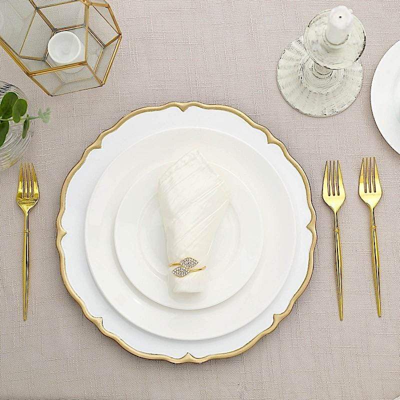 24 Metallic 8 in Plastic Forks Disposable Cutlery