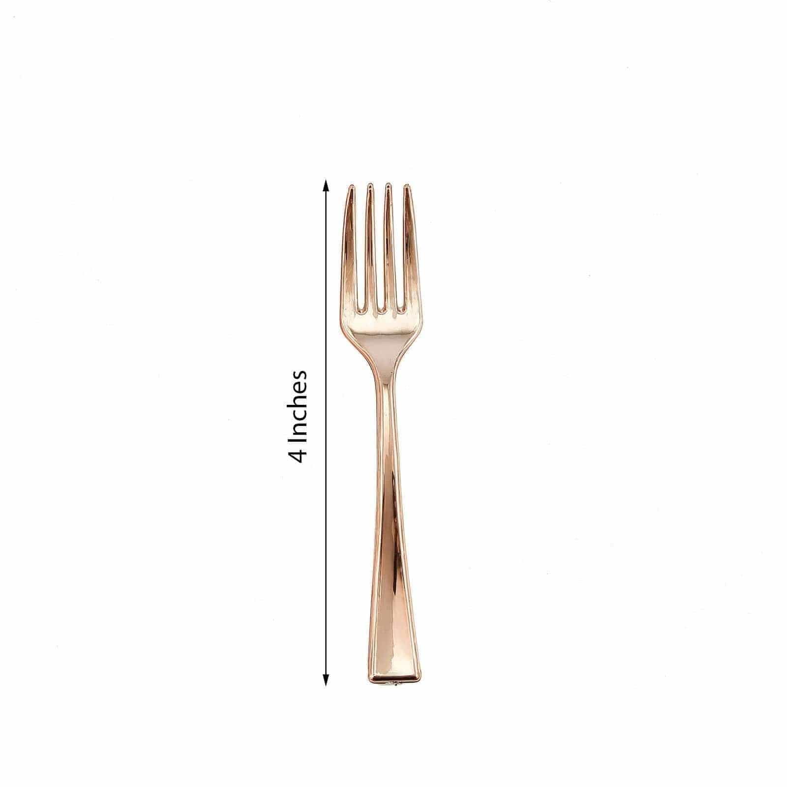 24 pcs 4 in long Disposable Plastic Party Appetizer Forks