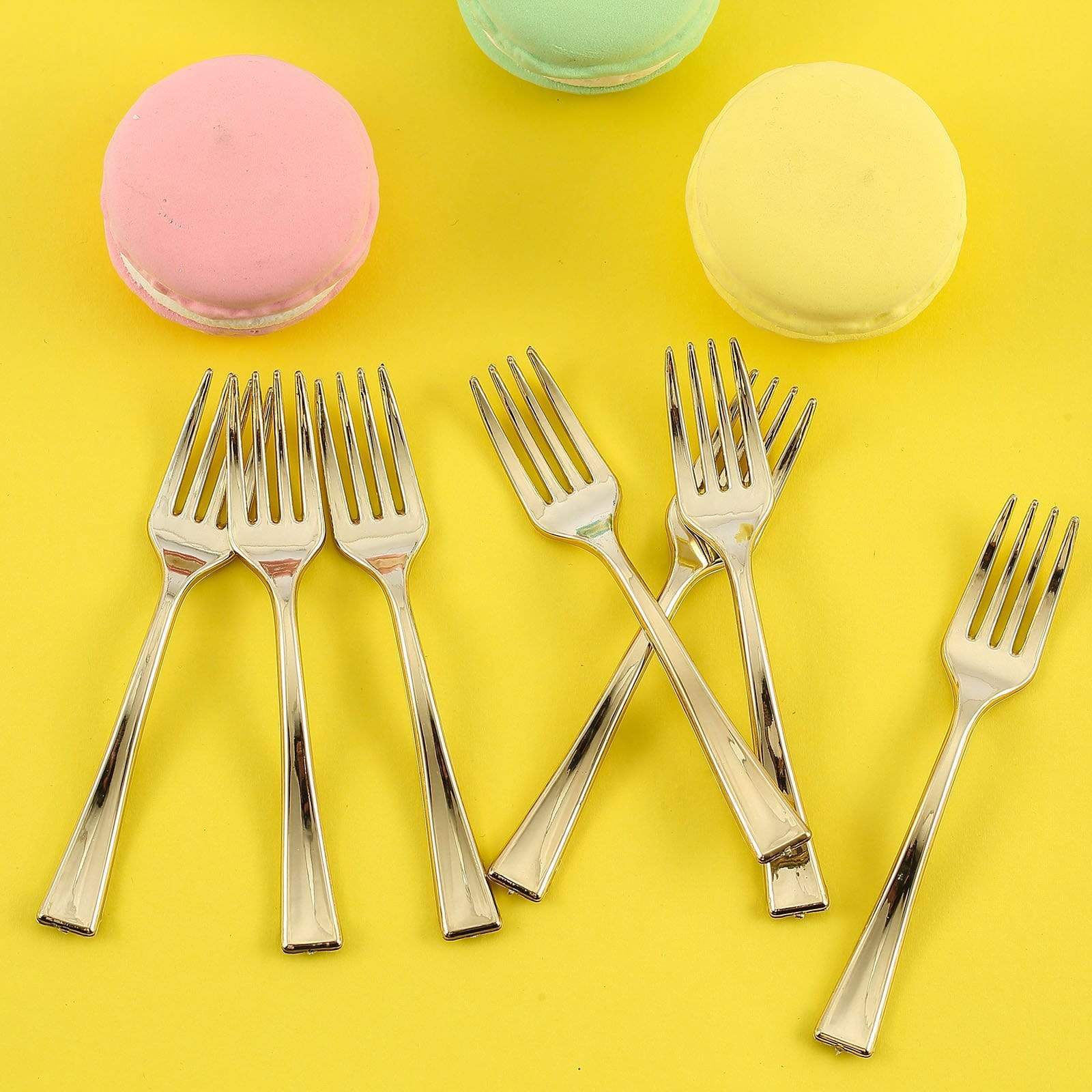 24 pcs 4 in long Disposable Plastic Party Appetizer Forks