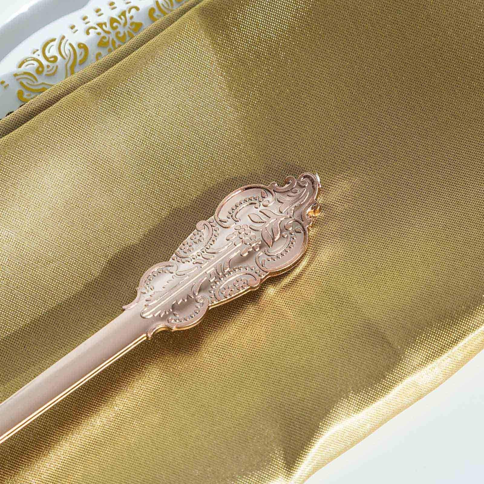 24 pcs 8 in long Metallic Disposable Plastic Party Forks