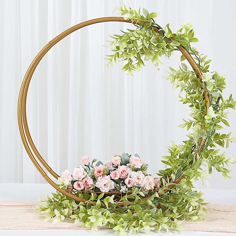 Floral Ring 24 Inch Metal Craft Ring Gold Metal Rings For Crafts