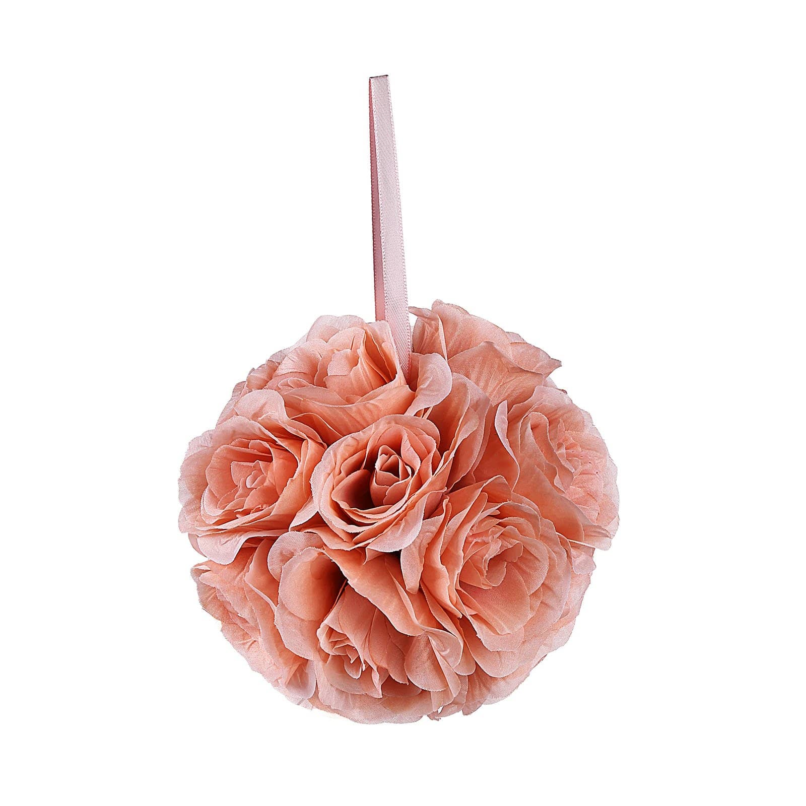 2 pcs 7 in wide Roses Kissing Flower Balls