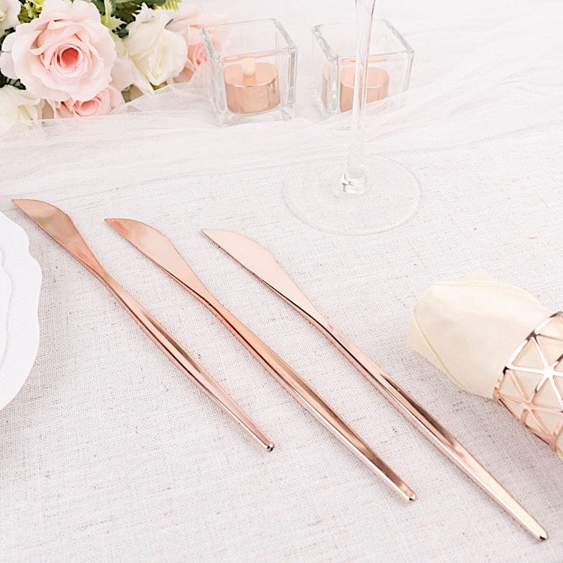 24 pcs 8 in Heavy Duty Plastic Knives Disposable Cutlery