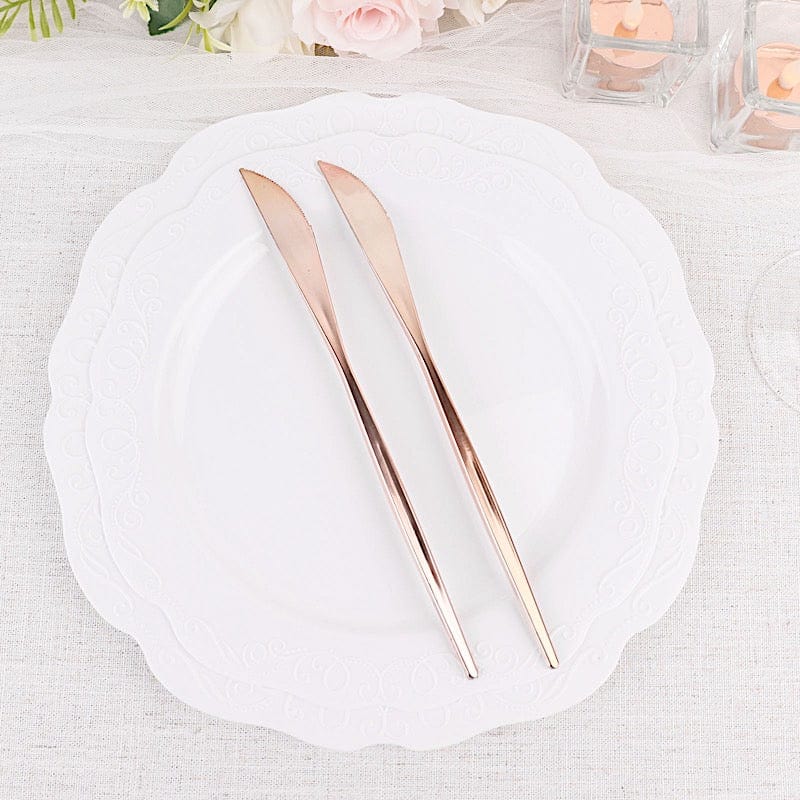 24 pcs 8 in Heavy Duty Plastic Knives Disposable Cutlery
