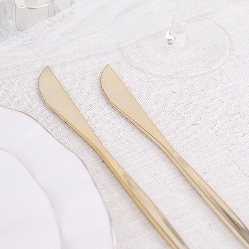 24 pcs 8 in Heavy Duty Plastic Knives Disposable Cutlery