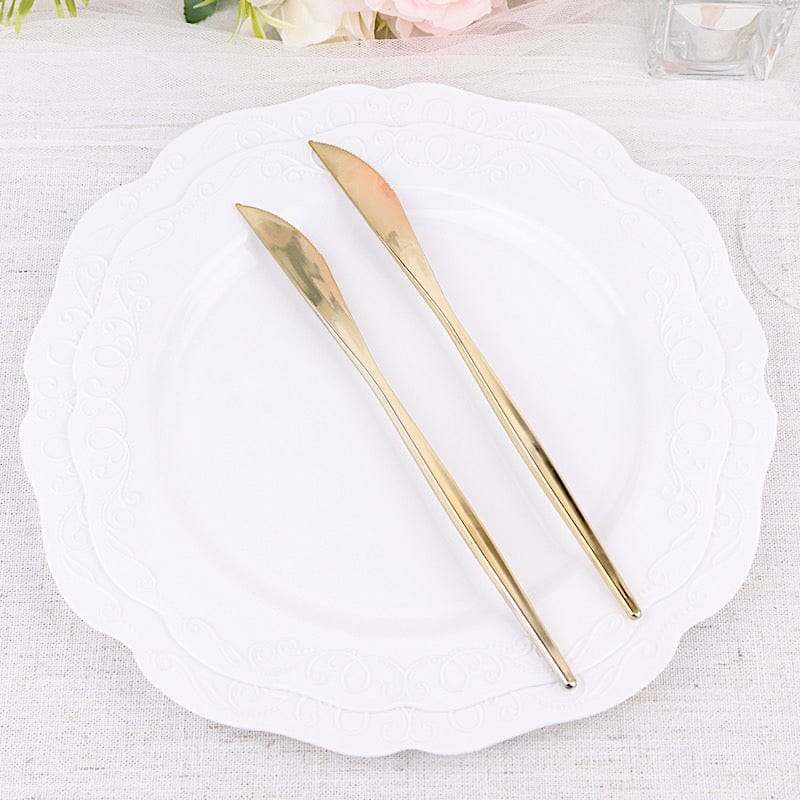 24 pcs 8 in Heavy Duty Plastic Knives Disposable Cutlery