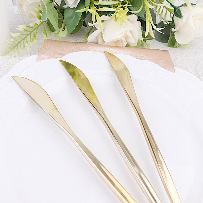 24 pcs 8 in Heavy Duty Plastic Knives Disposable Cutlery