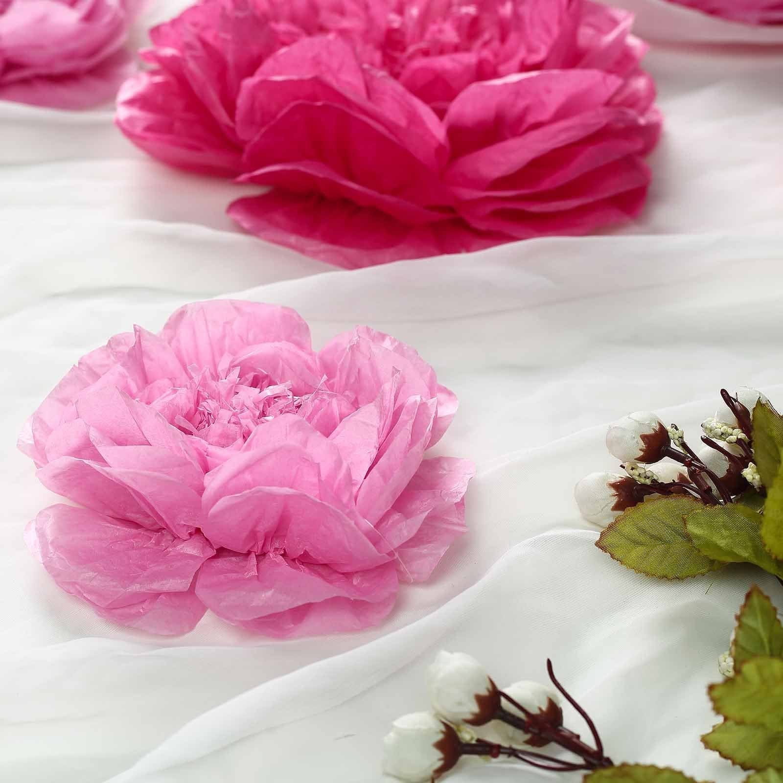 6 pcs 12 in 16 in 20 in Paper Peony Tissue Flowers