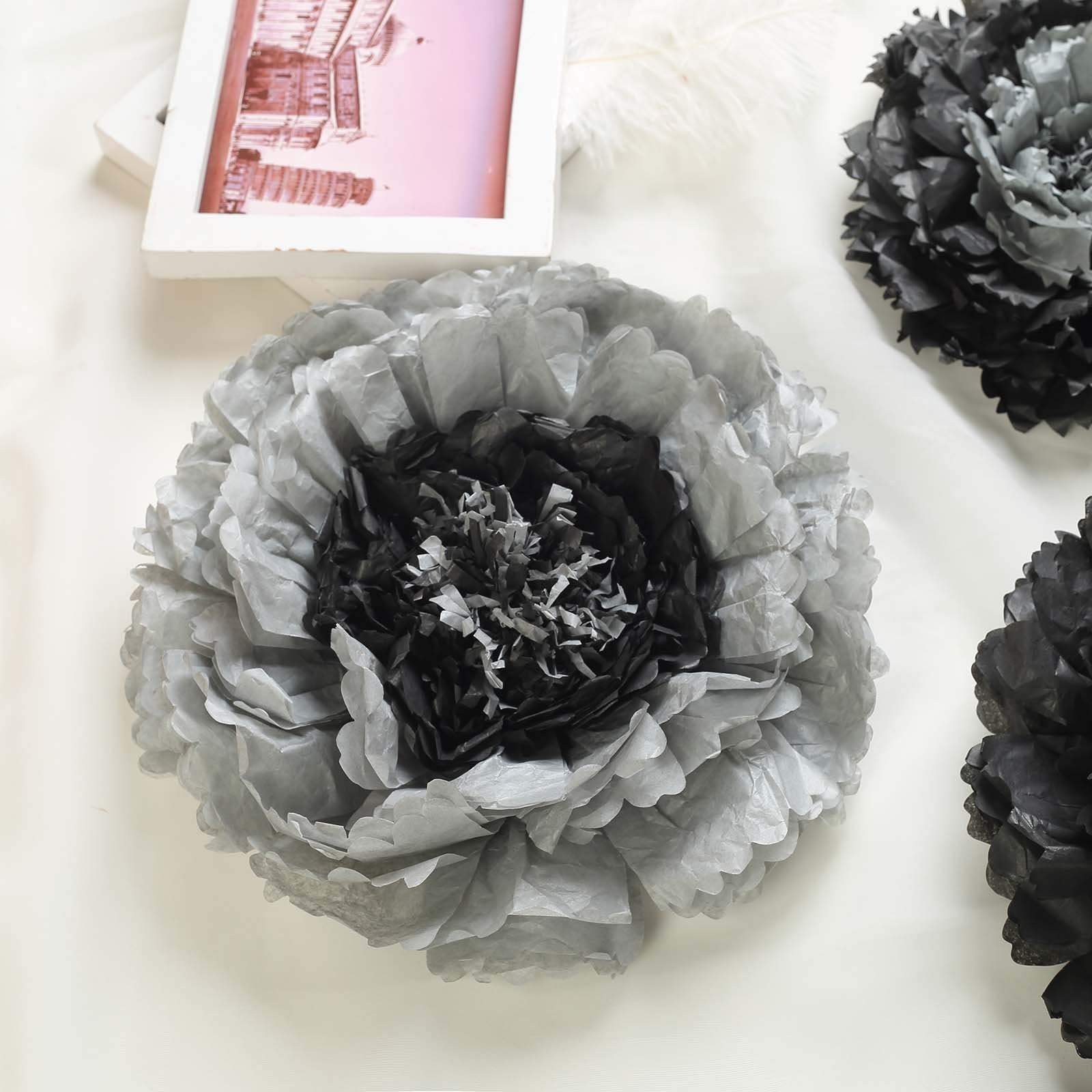 6 pcs 12 in 16 in 20 in wide Carnations Extra Large Paper Tissue Flowers