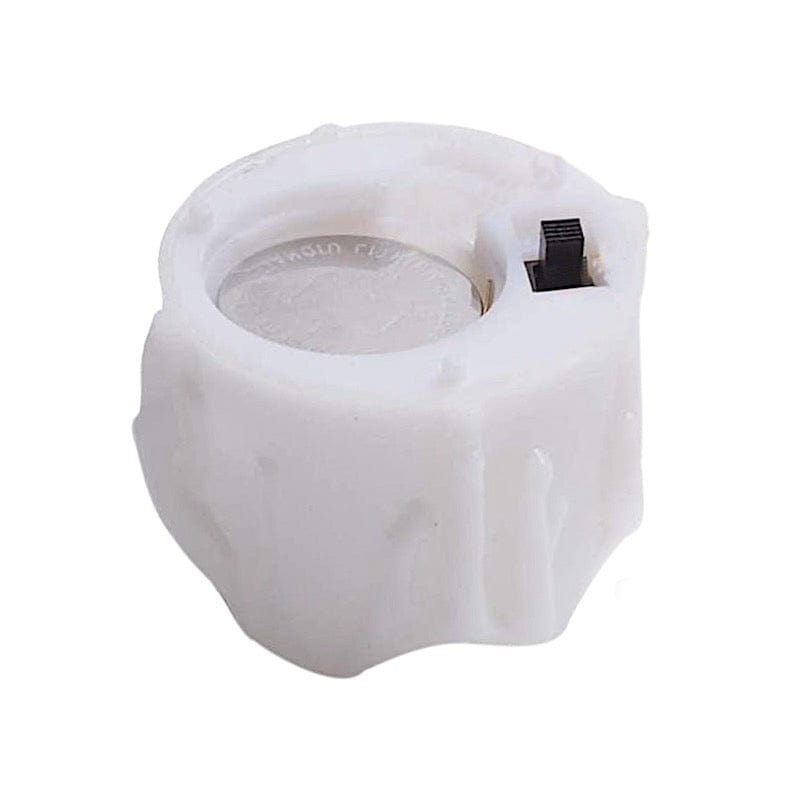 12 White 1.5 in Battery Operated LED Tealight Candles with Dripping Wax Design