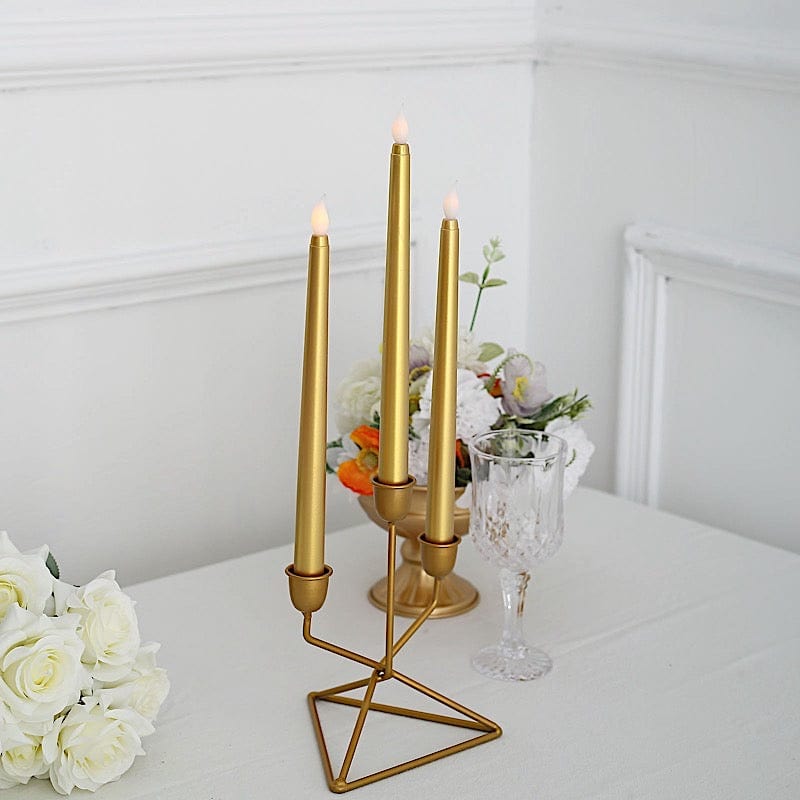3 Flameless 11 in tall LED Taper Candles Lights