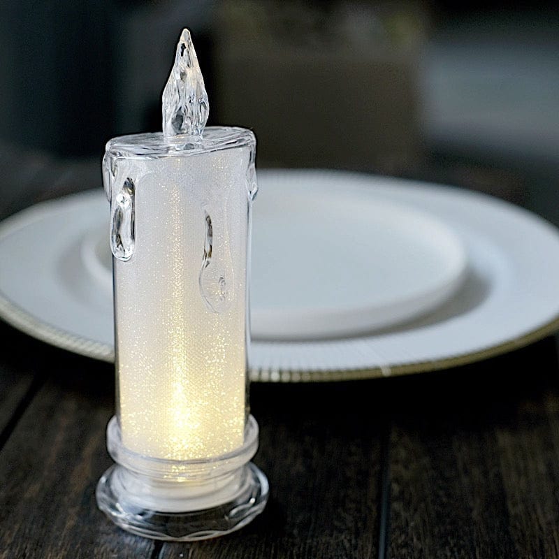 3 Warm White 7 in Battery Operated Pillar LED Candles