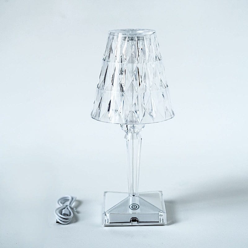 Projection Crystal Lamp-Clear Acrylic Crystal Desk Lamp Mini