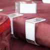 12 pcs 1.2 in Clear Plastic Table Skirt Clips