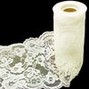 5.5 inch x 10 yards Ivory Lace Tulle Fabric Bolt