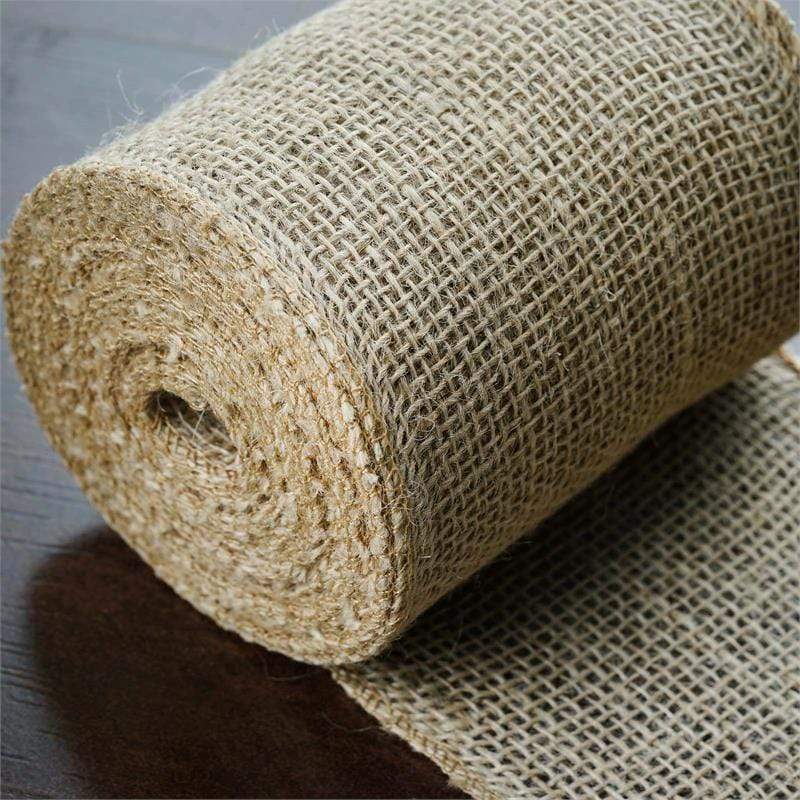 5 inch x 10 yards Natural Brown Burlap Fabric Roll